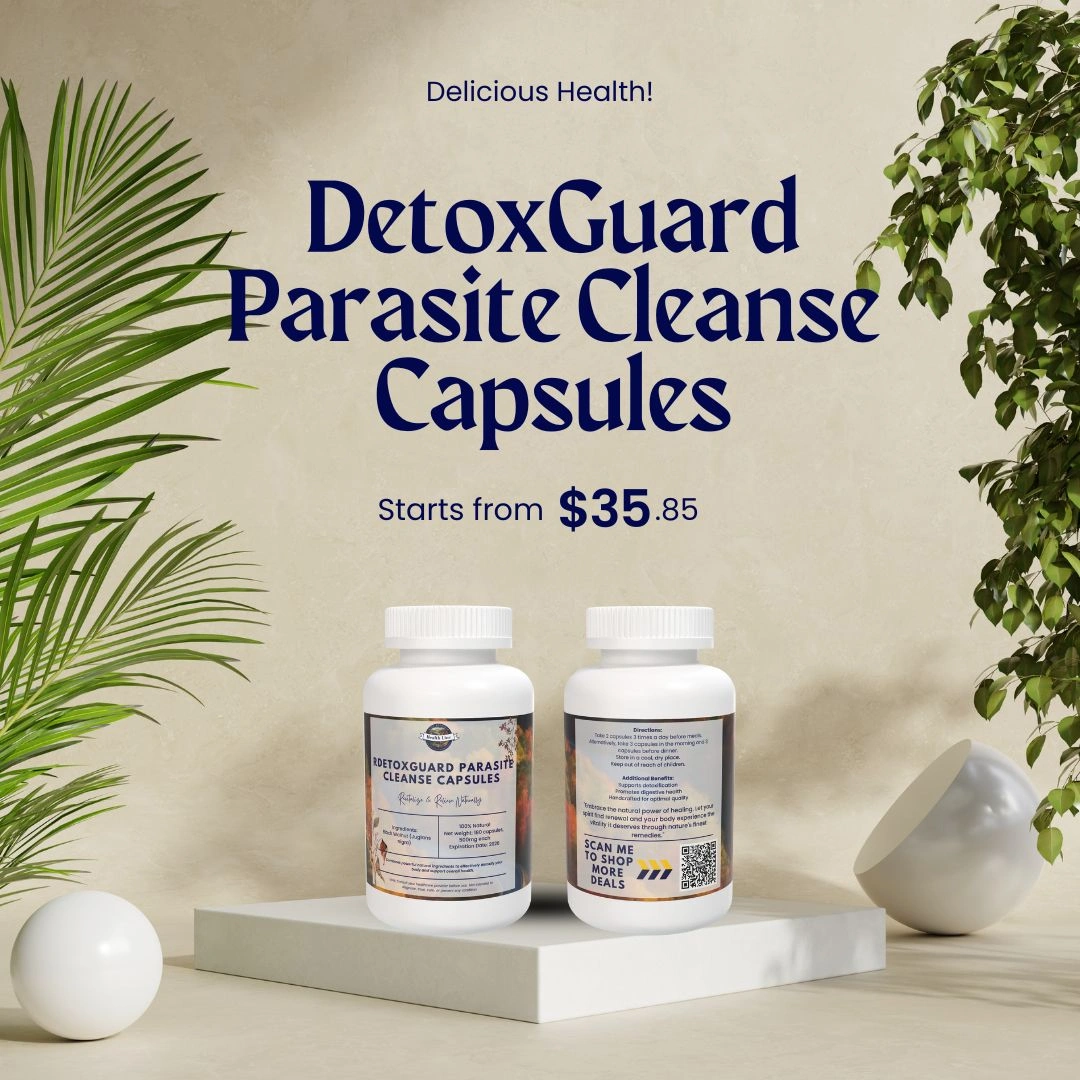 Rich Mountain Health Line's DetoxGuard Parasite Cleanse Capsules 1 DetoxGuard Parasite Cleanse Capsules