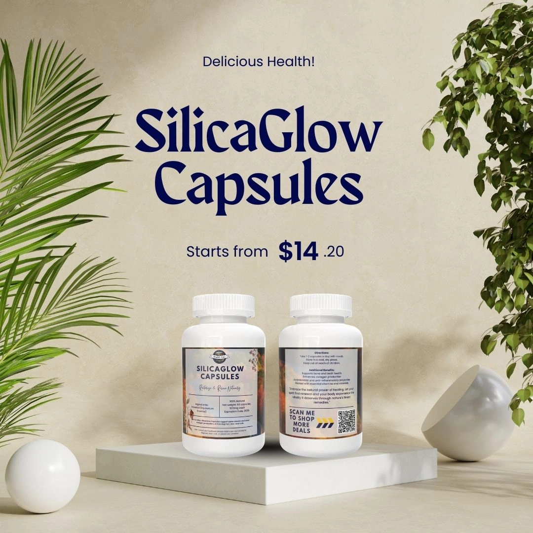 Rich Mountain Health Line's SilicaGlow Capsules 1 SilicaGlow Capsules