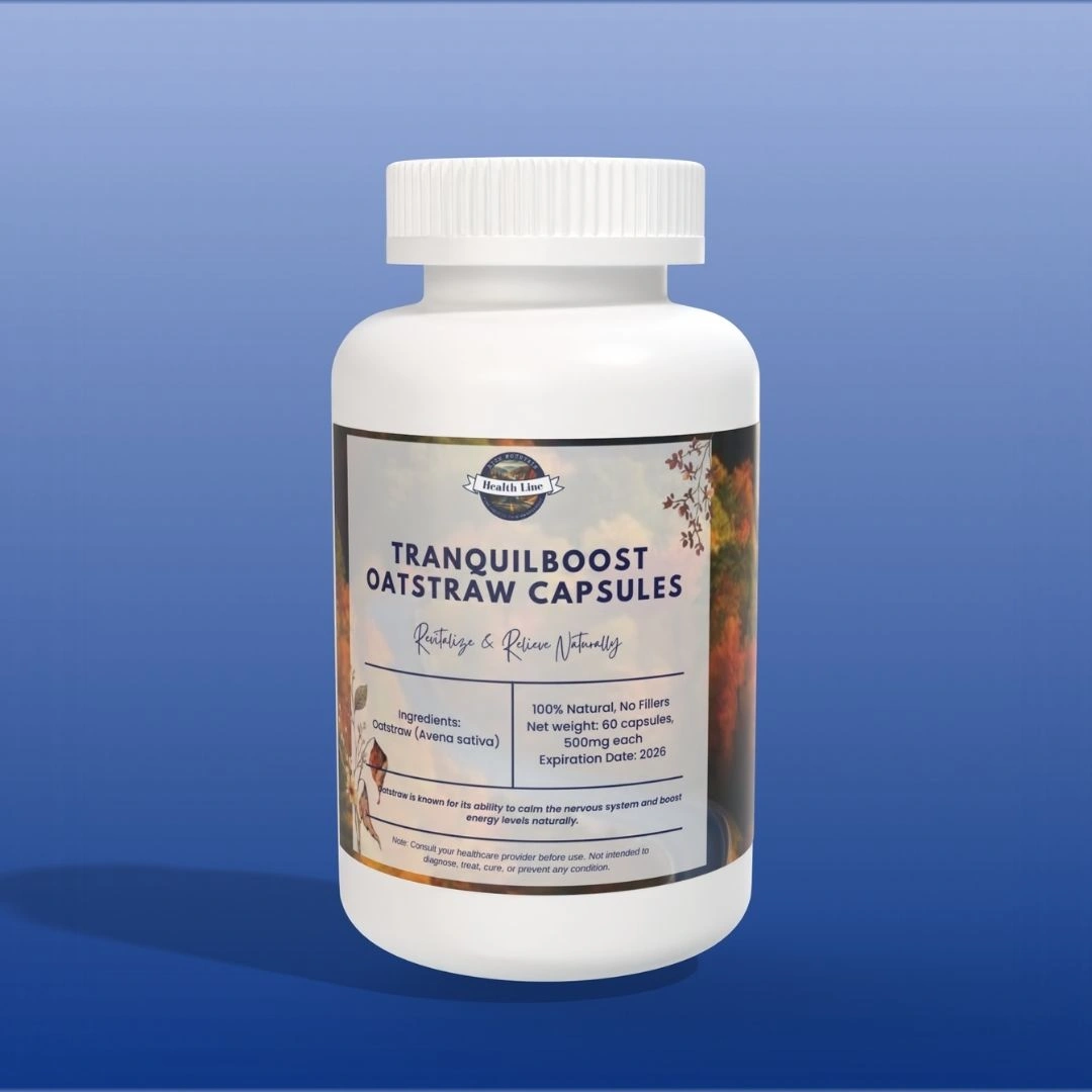 Rich Mountain Health Line's TranquilBoost Oatstraw Capsules 2 TranquilBoost Oatstraw CapsulesNutritional Yeast Capsules