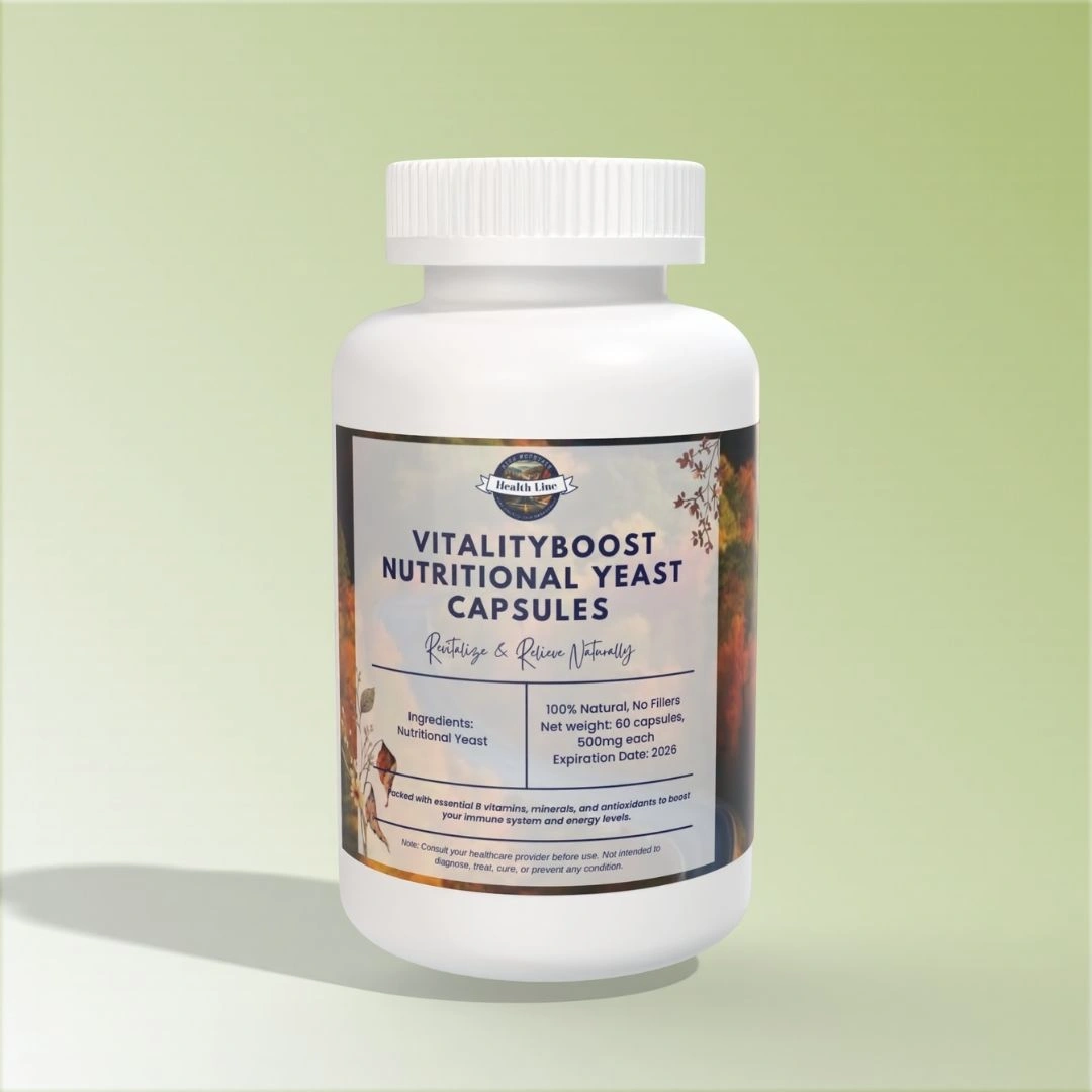 Rich Mountain Health Line's VitalityBoost Nutritional Yeast Capsules 2 VitalityBoost Nutritional Yeast Capsules