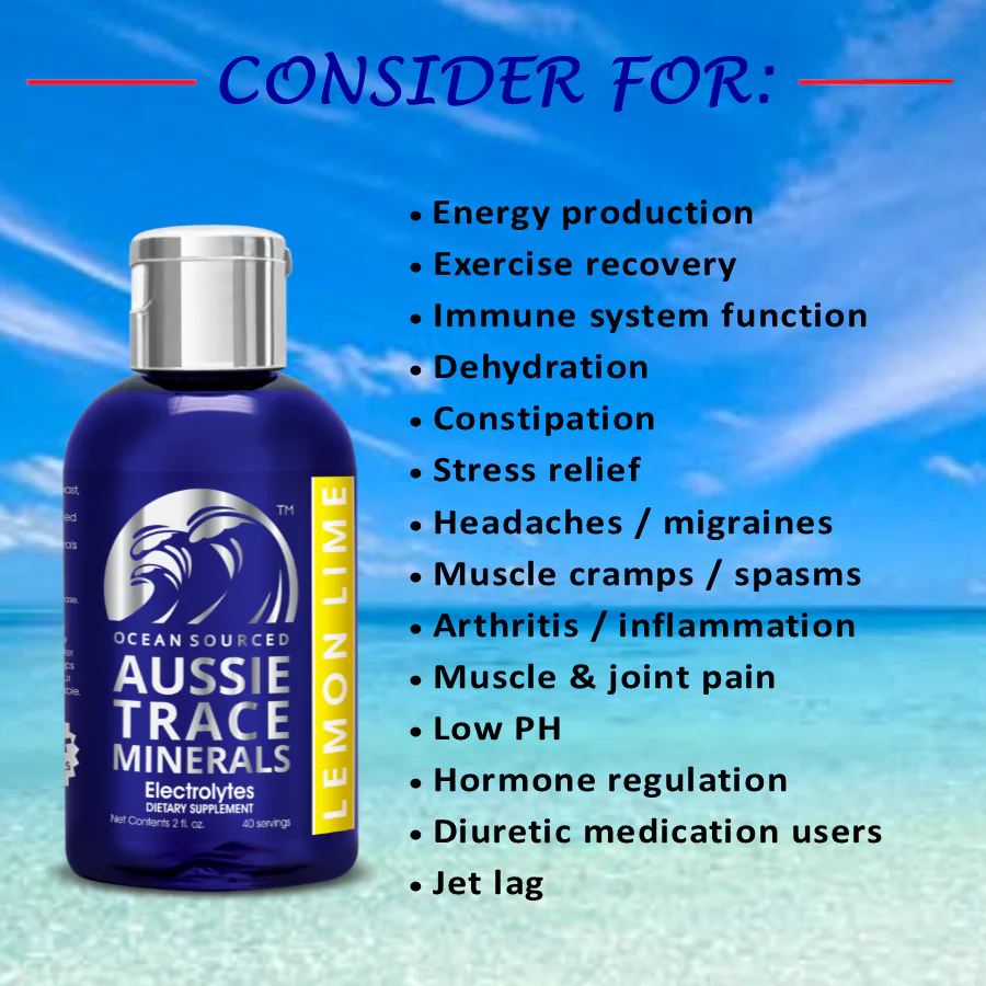 Aussie Trace Minerals - Lemon Lime - 2oz / 60ml 4 Aussie Trace Minerals - Lemon Lime